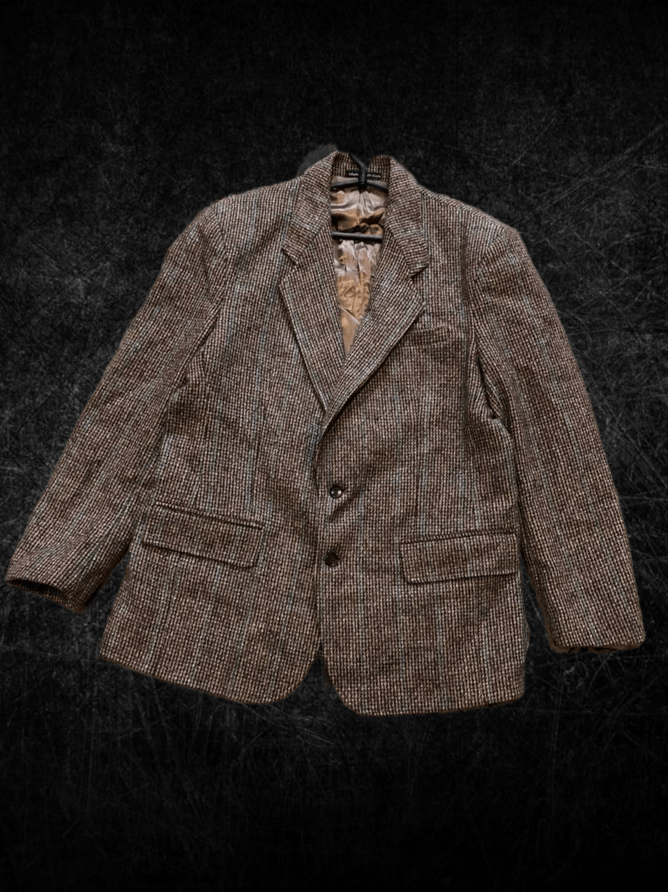 Harris Tweed blazer vintage Britain coat jacket