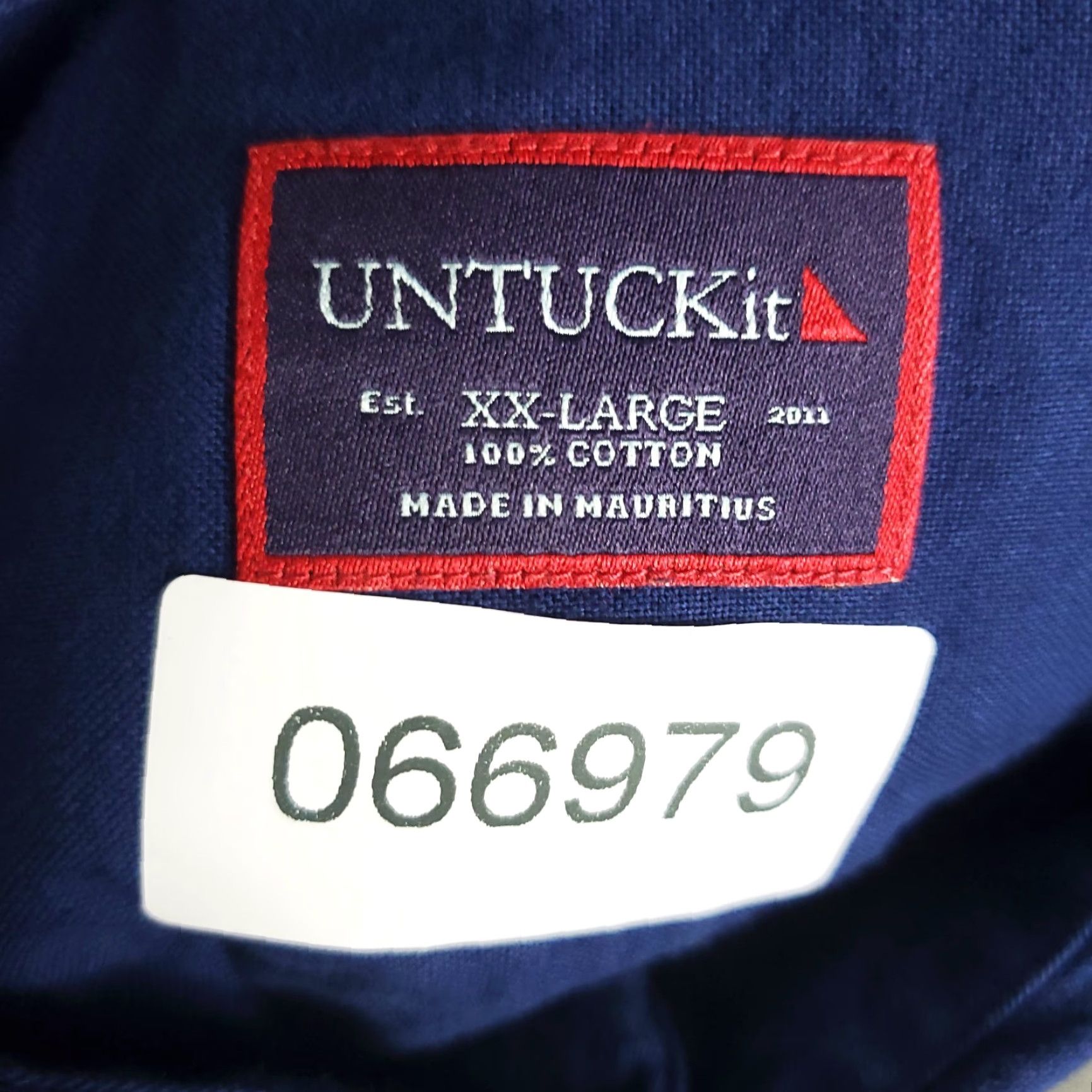 UNTUCKit UNTUCKit Shirt Mens 2XL Blue Flannel Button-Up Long Sleeve Casual Professional Shirt Size US XXL / EU 58 / 5 - 8 Thumbnail