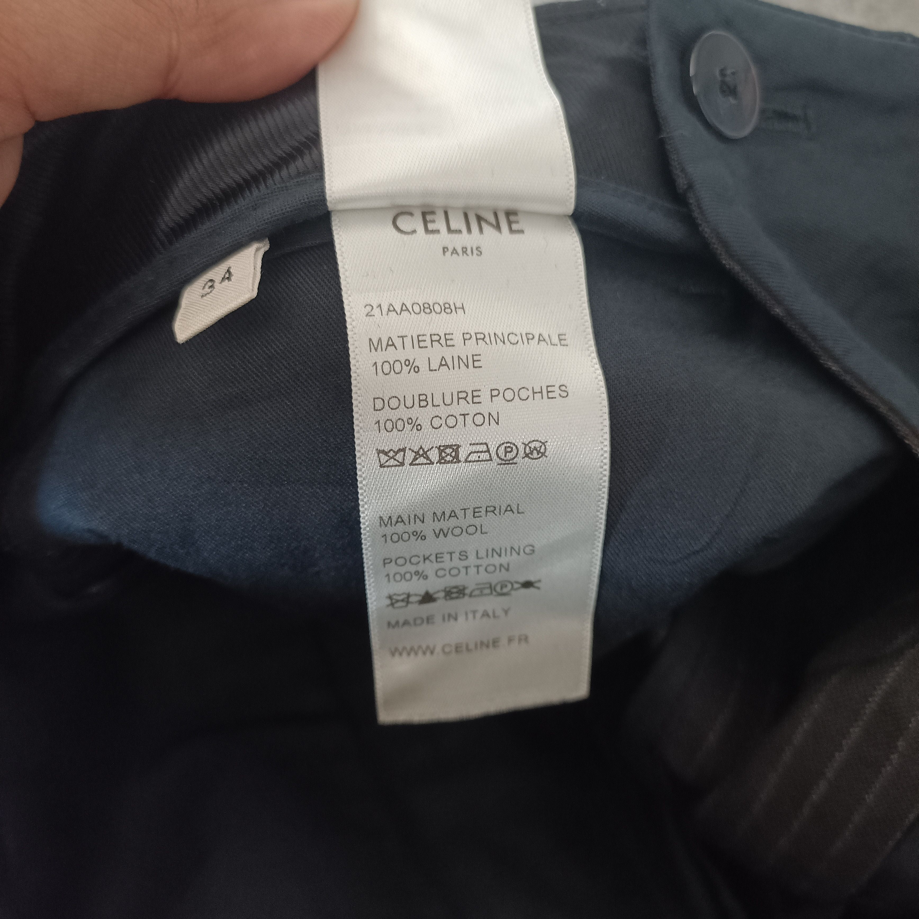 Celine Celine pinstriped wool trouser runaway Size US 28 / EU 44 - 8 Thumbnail