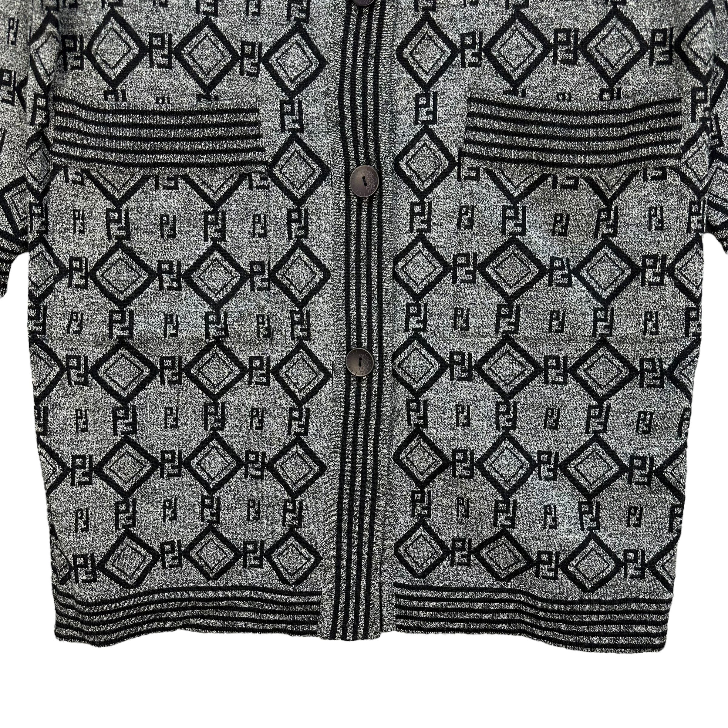 Japanese Brand FREDO Paris Monogram Hooded Long Jacket #A8-0199 Size L / US 10 / IT 46 - 3 Thumbnail