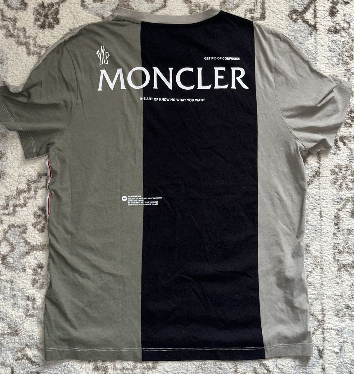 image of Moncler Tshirt in Grey, Men's (Size Medium)