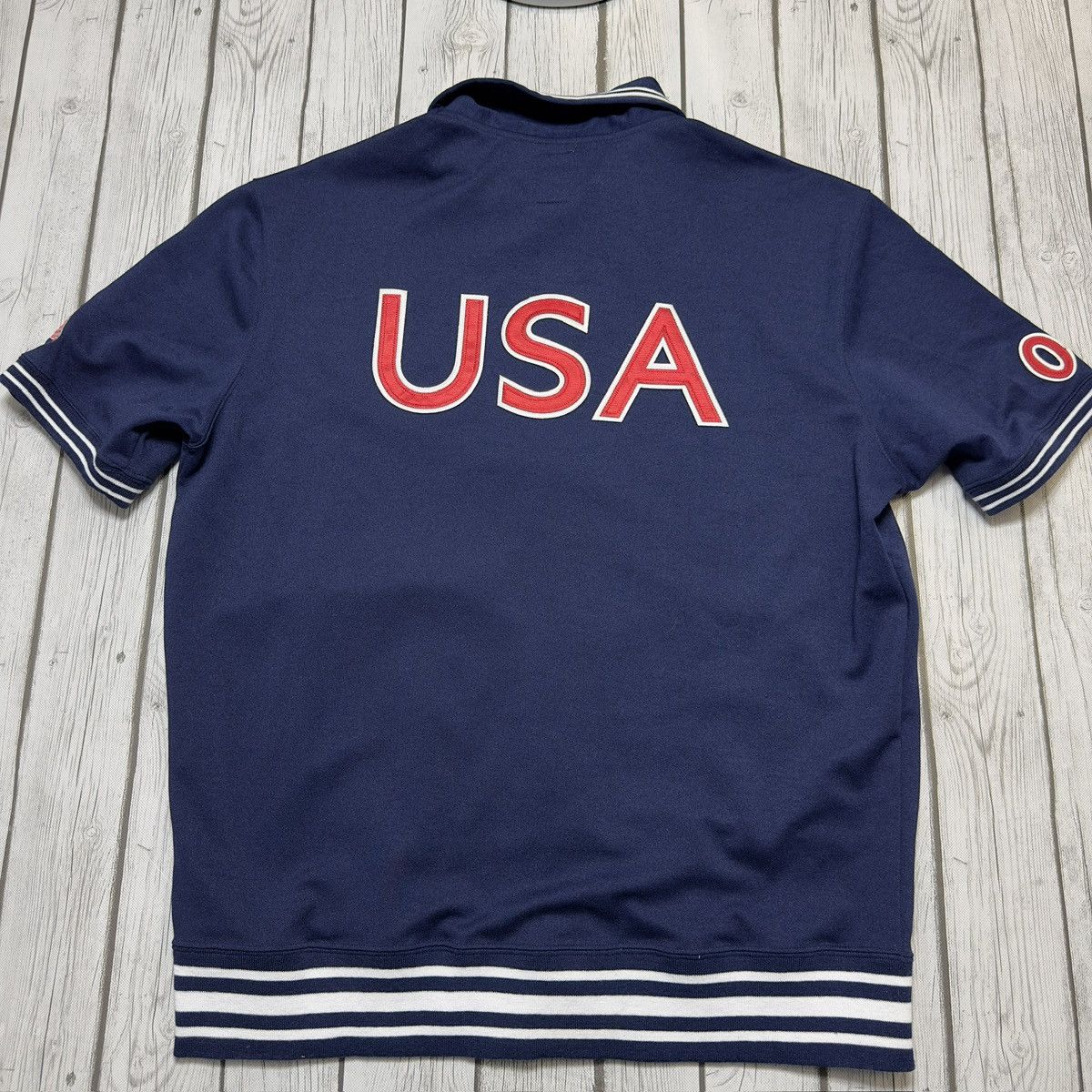 Roots × USA Olympics × Vintage Vintage Team USA Basketball warm up shirt Size US XL / EU 56 / 4 - 2 Thumbnail