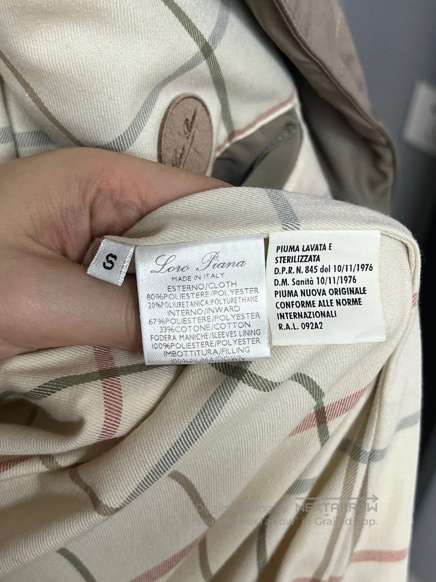 Loro Piana Loro Piana Beige Cotton Puffer Jacket. Size US S / EU 44-46 / 1 - 4 Thumbnail