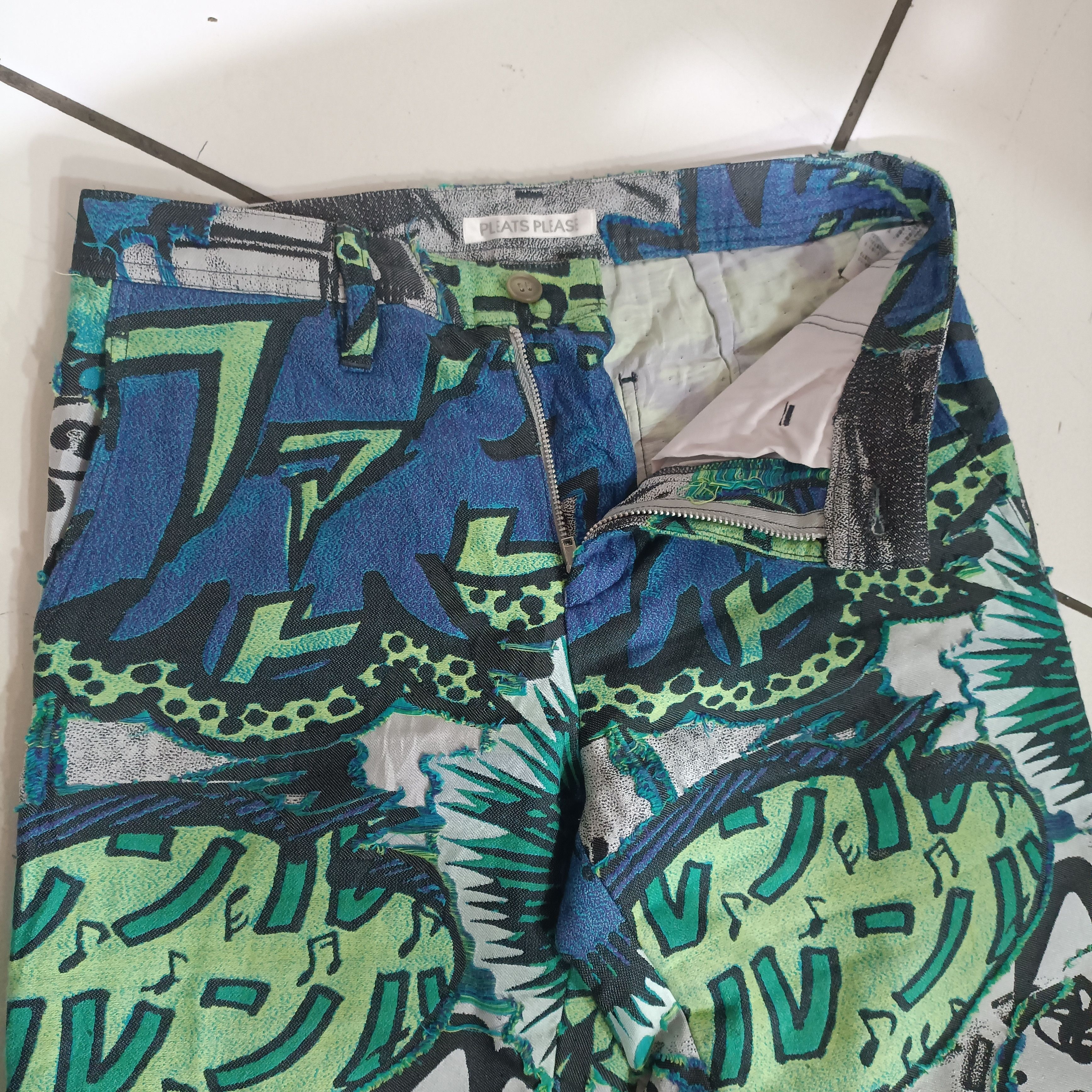 Issey Miyake RARE Issey Miyake pleats please Manga Patern Cotton Pants Size 28" / US 6 / IT 42 - 7 Thumbnail