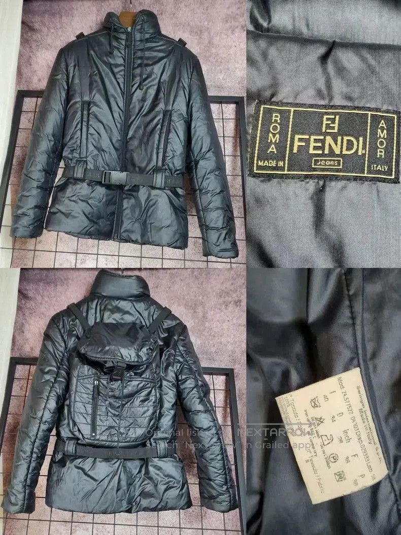 Fendi Fendi Vintage Puffer Coat with Backpack. Size US S / EU 44-46 / 1 - 1 Thumbnail