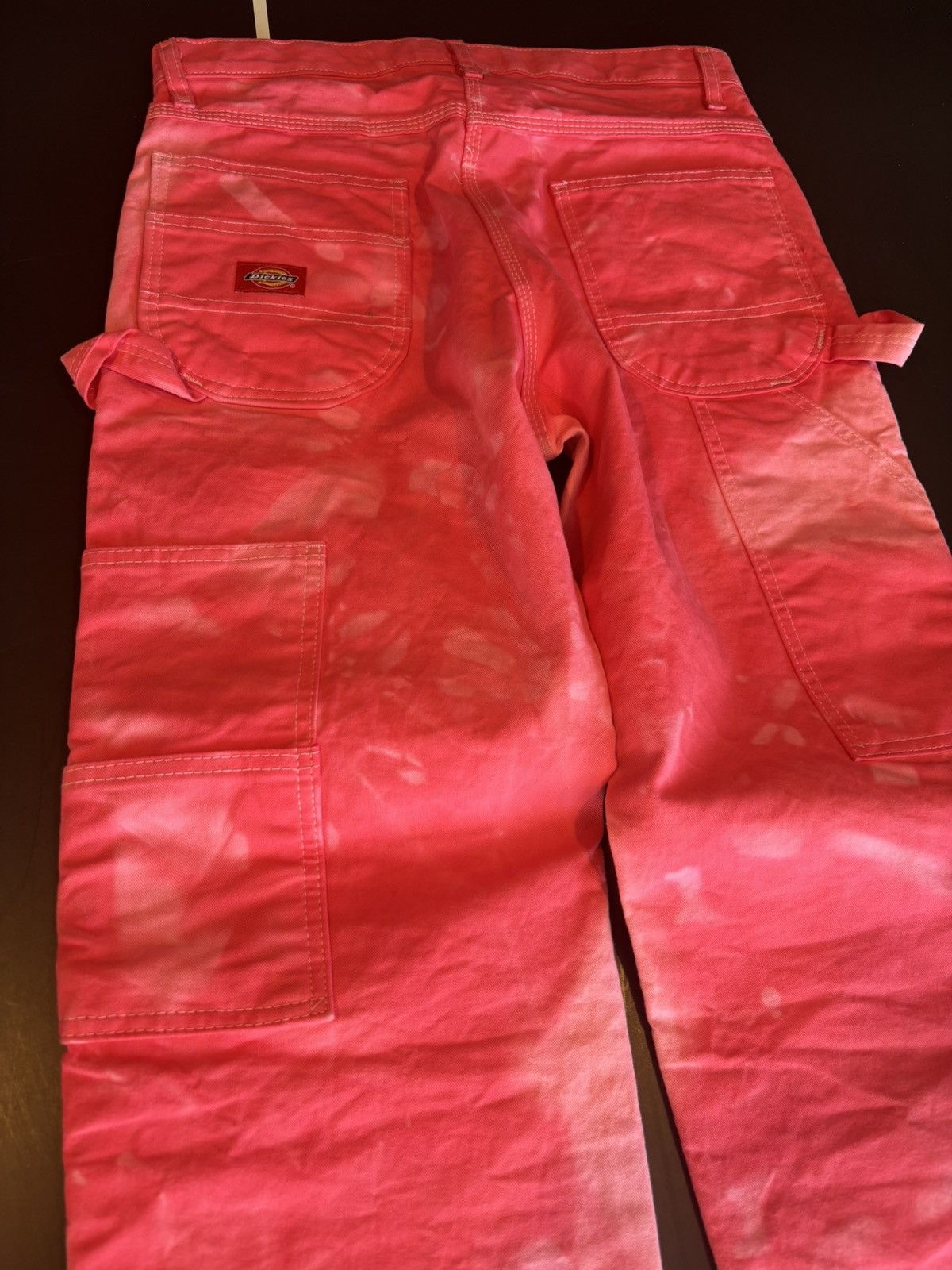 Dickies Pink Tie Dye Skeleton Bone Kapital Style Custom Work Pants Size US 30 / EU 46 - 6 Thumbnail