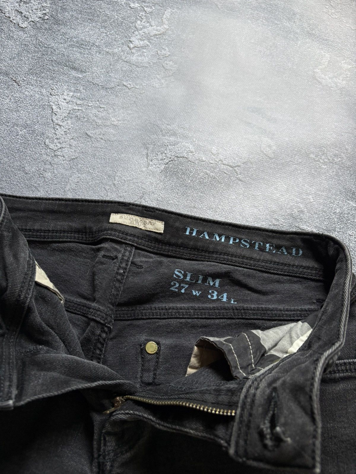 Burberry Vintage Burberry Logo Luxury Black Slim Jeans Size 27" / US 4 / IT 40 - 9 Thumbnail