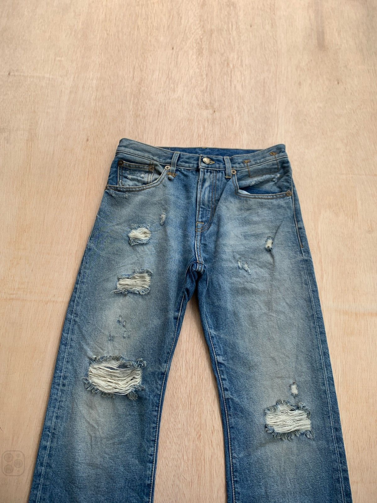 R13 R13 Made In Italy Distressed Denim Size 26" / US 2 / IT 38 - 3 Thumbnail
