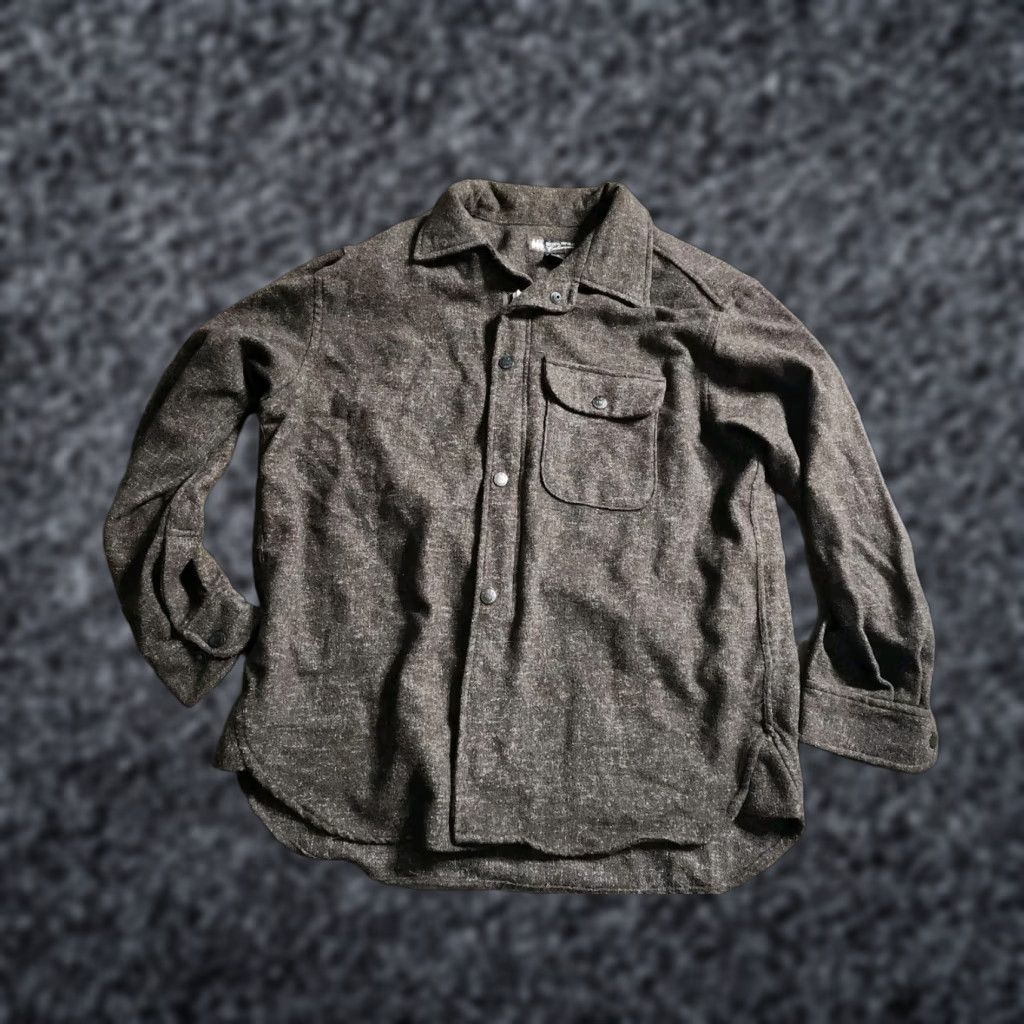 Banana Republic VINTAGE Banana Republic Cabinwear Shirt Flannel Mens M Brown Wool Blend Medium Weight Size US M / EU 48-50 / 2 - 1 Thumbnail