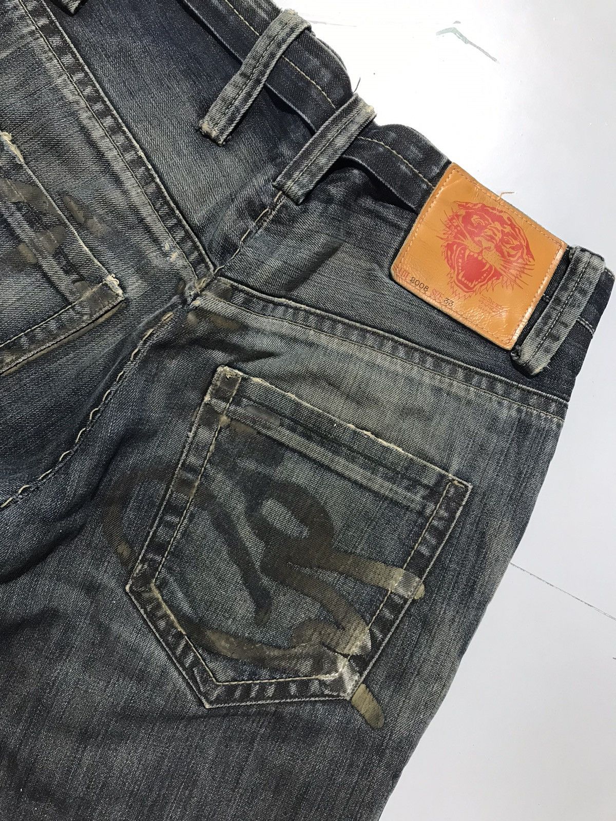 Ed Hardy Vintage Ed hardy damaged denim Size US 34 / EU 50 - 12 Thumbnail