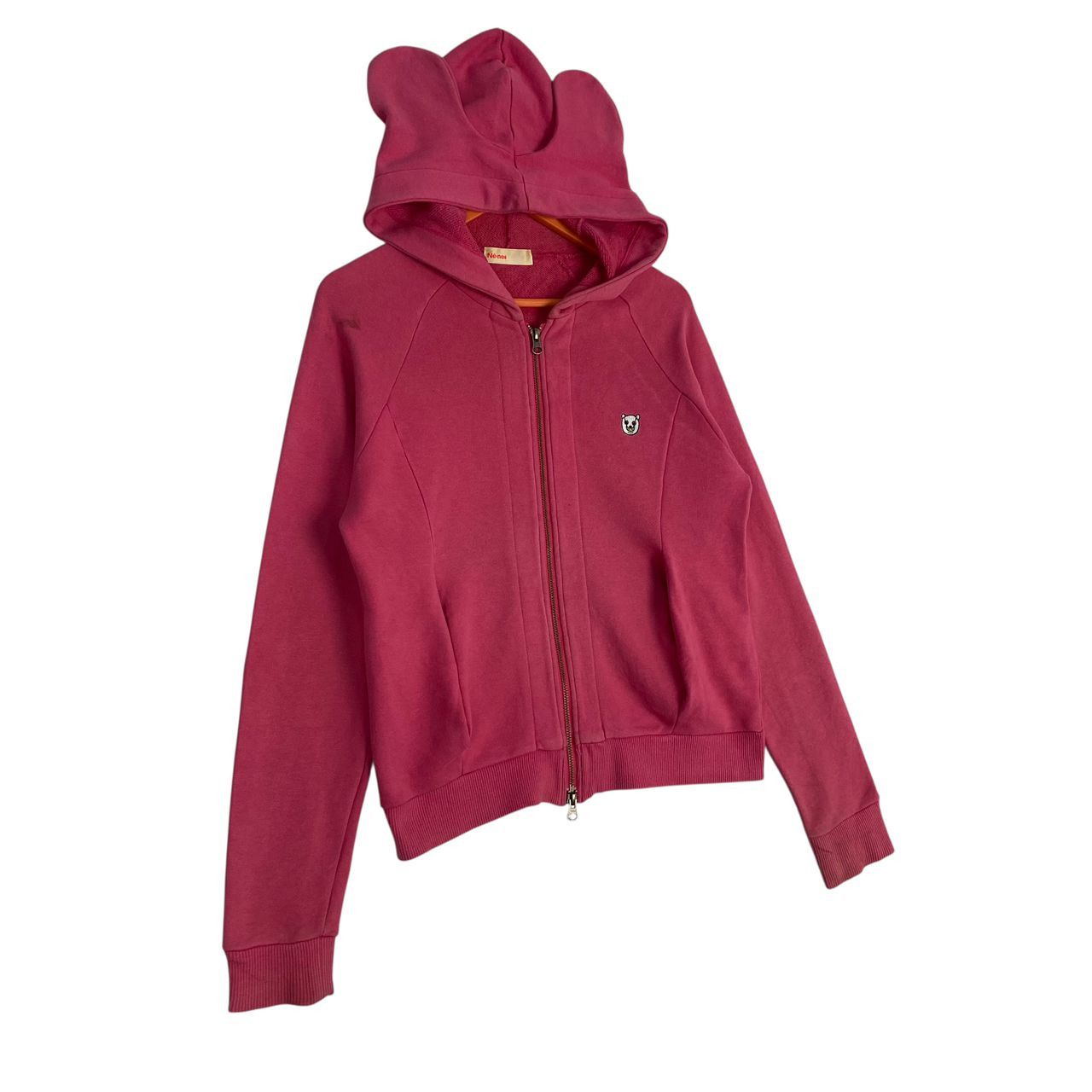 Ne-Net Vintage Né-net Bear Ears Zip Up Hoodie Pink Harajuku Style Size M / US 6-8 / IT 42-44 - 3 Thumbnail