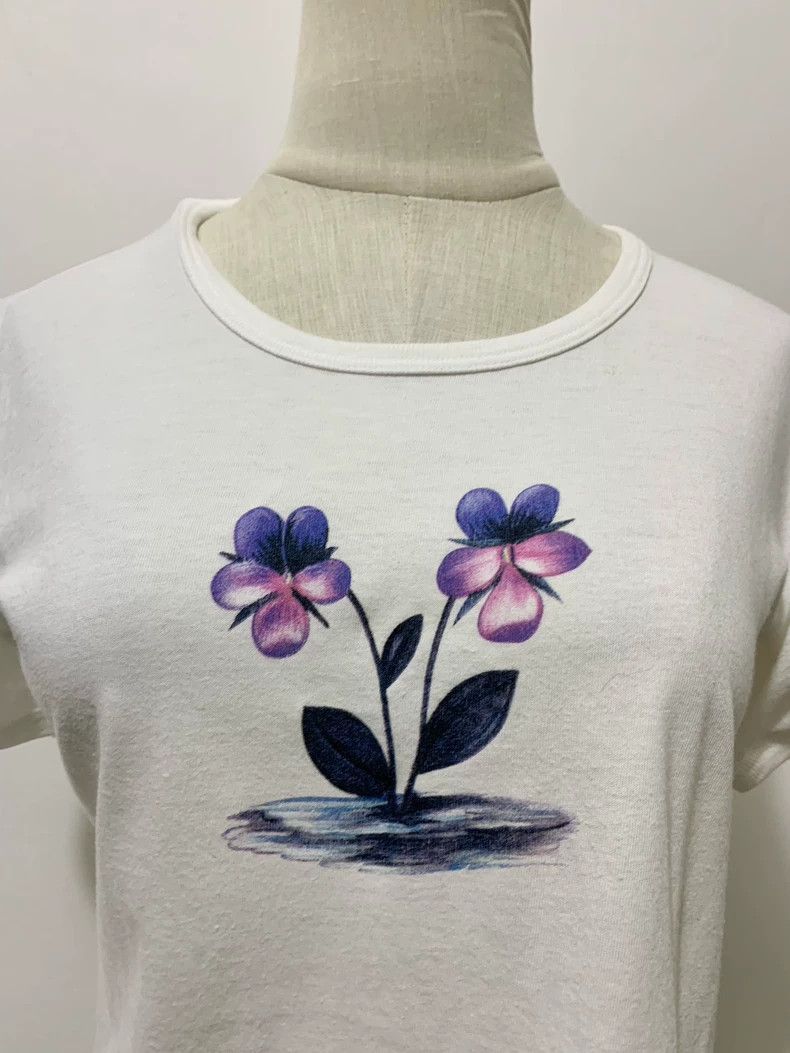 Vivienne Westwood Vivienne Westwood White orchid short-sleeved T-shirt Size S / US 4 / IT 40 - 3 Thumbnail