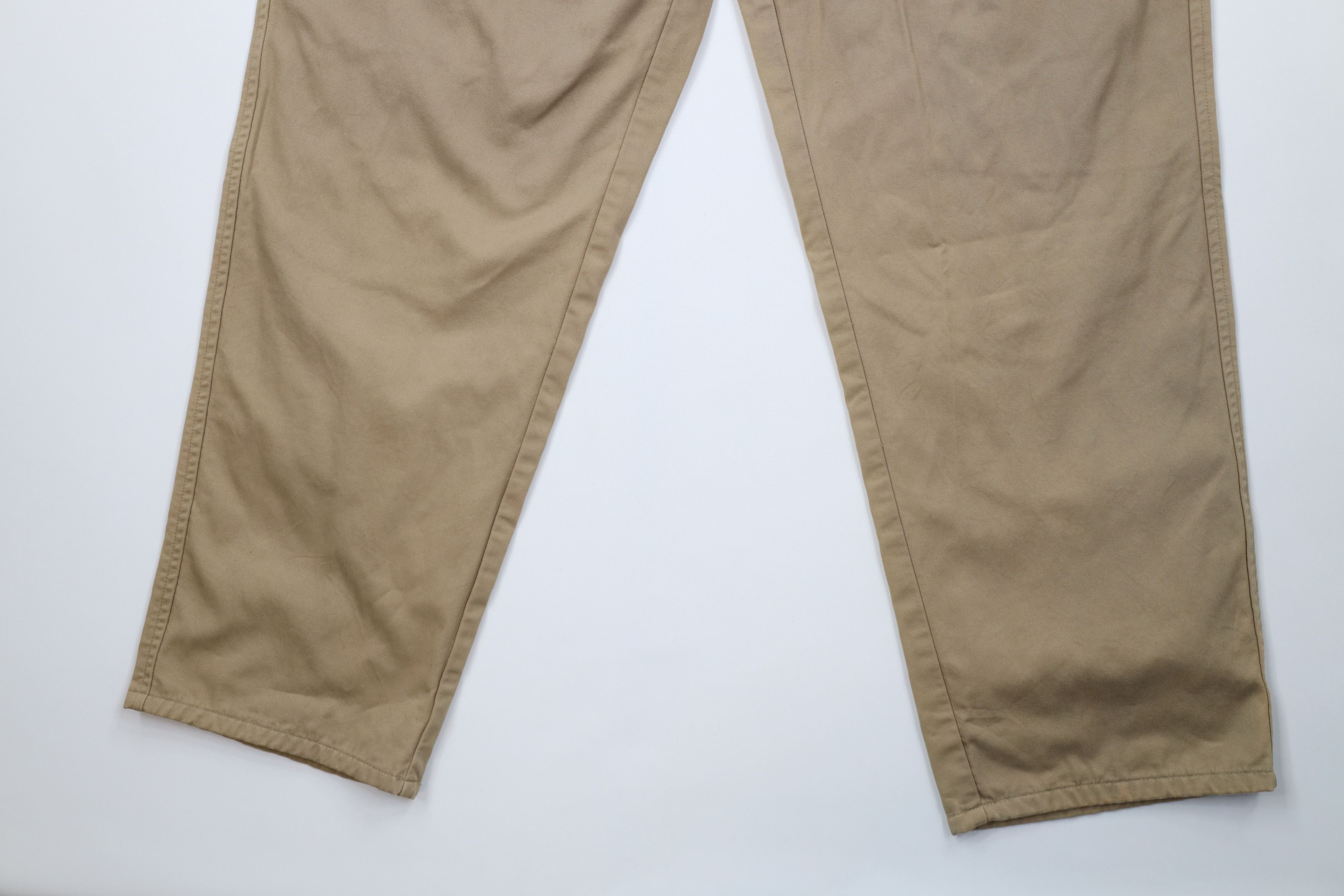 Eddie Bauer Vintage 90s Eddie Bauer Flannel Lined Wide Leg Chino Pants Size US 36 / EU 52 - 5 Thumbnail