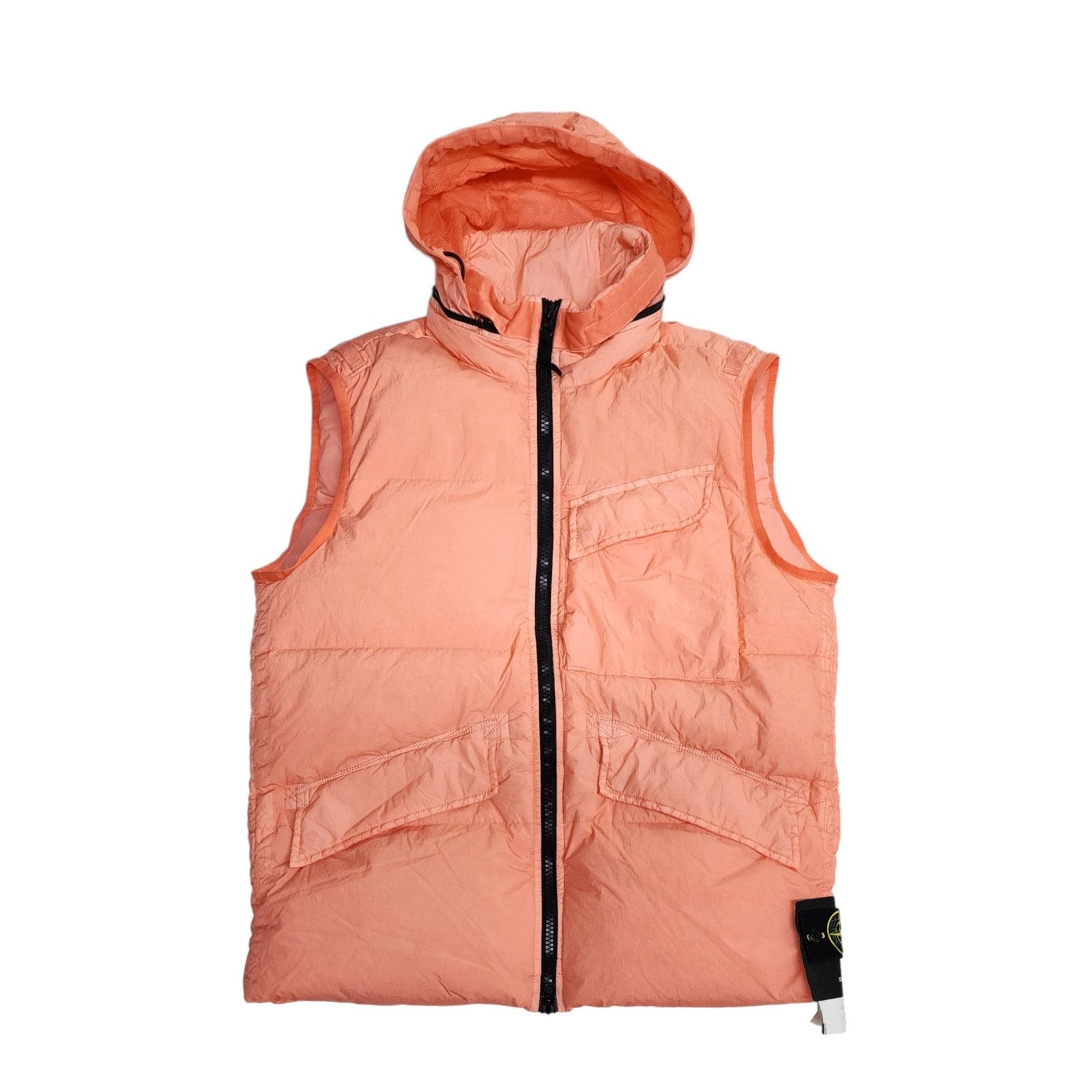 Stone Island Down Vest Orange Large $795 Size US L / EU 52-54 / 3 - 3 Thumbnail