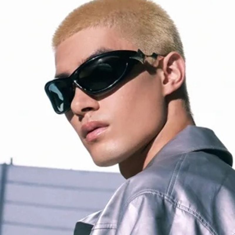 Electric Visual Hip-hop Street ins style custom avant-garde sunglasses Size ONE SIZE - 4 Thumbnail