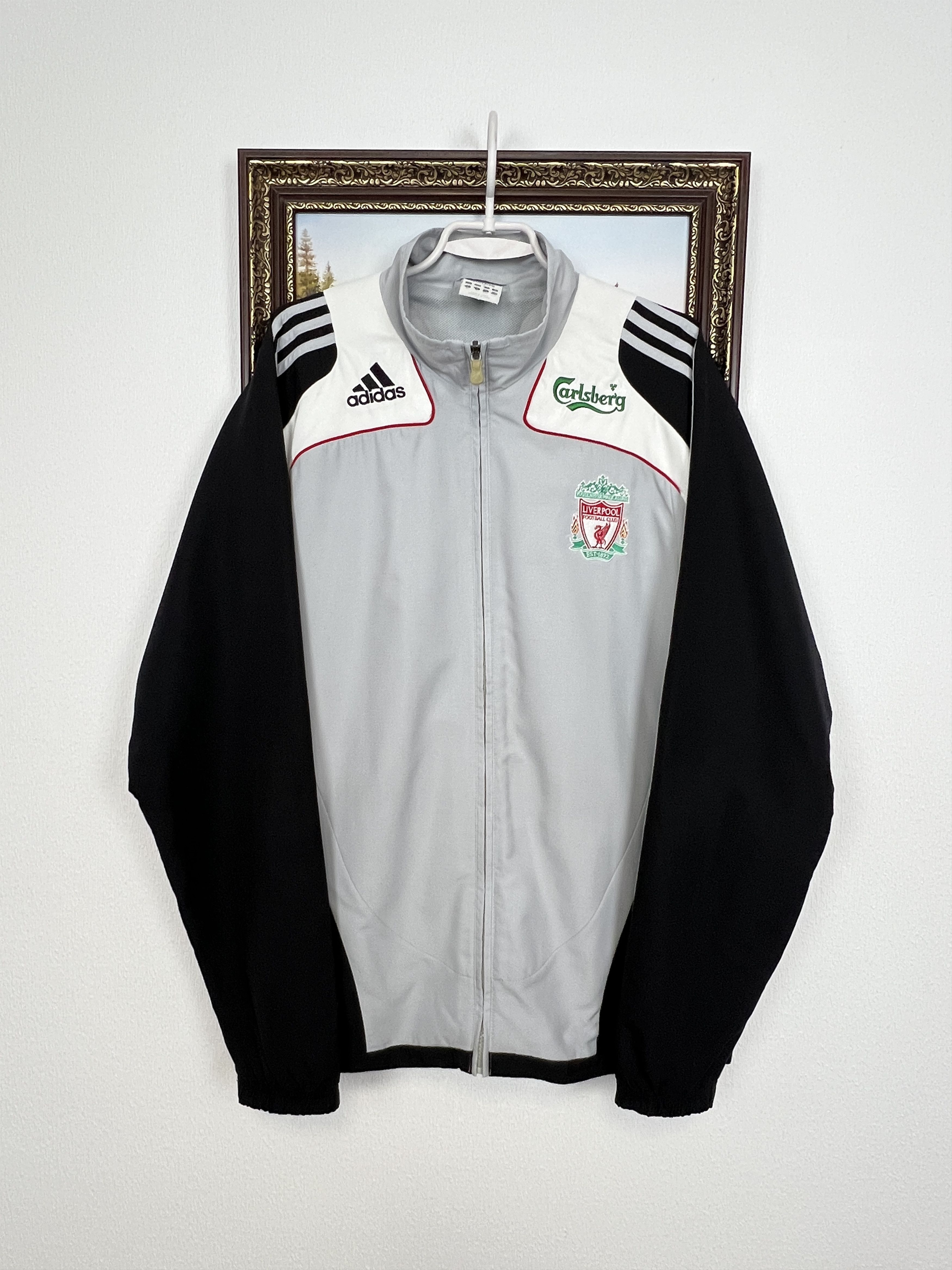 Adidas Vintage Adidas Liverpool Football Jacket Soccer Top YNWA Size US L / EU 52-54 / 3 - 1 Thumbnail