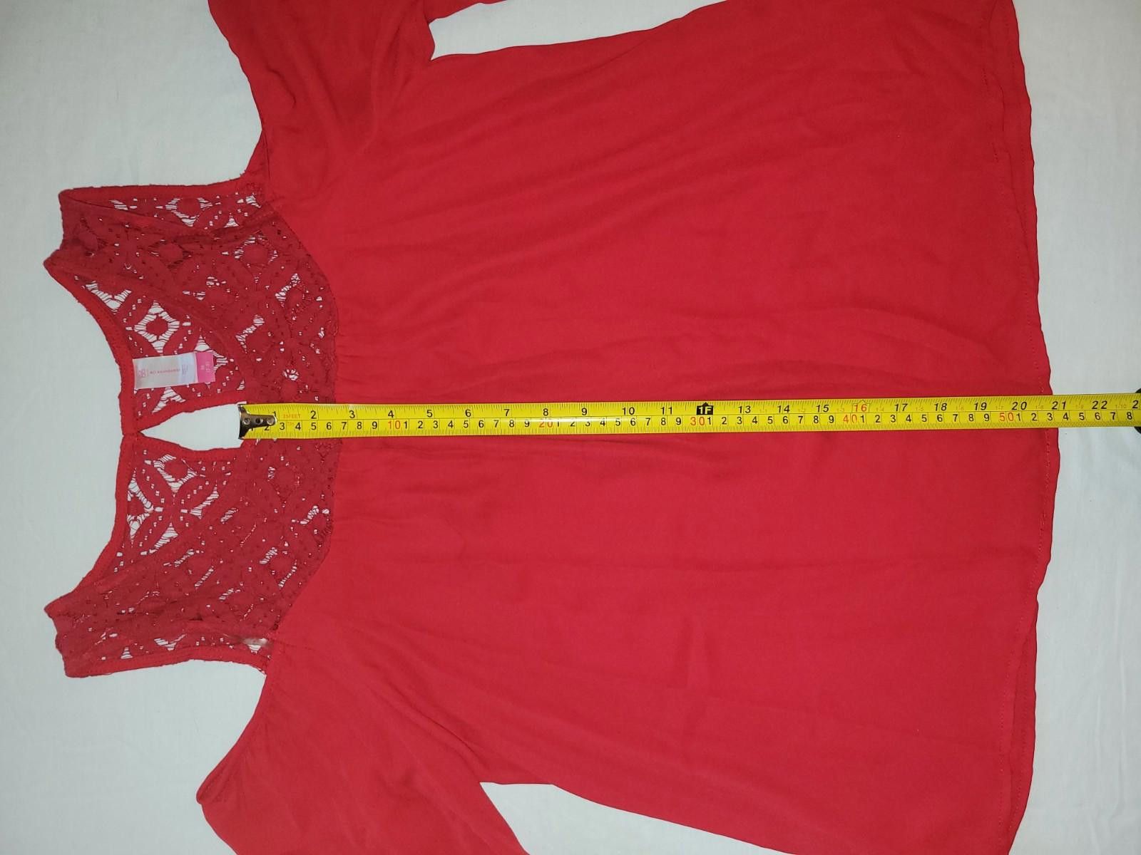 Designer No Boundries women's Medium[7-9] red blouse long sleeve Size M / US 6-8 / IT 42-44 - 4 Thumbnail