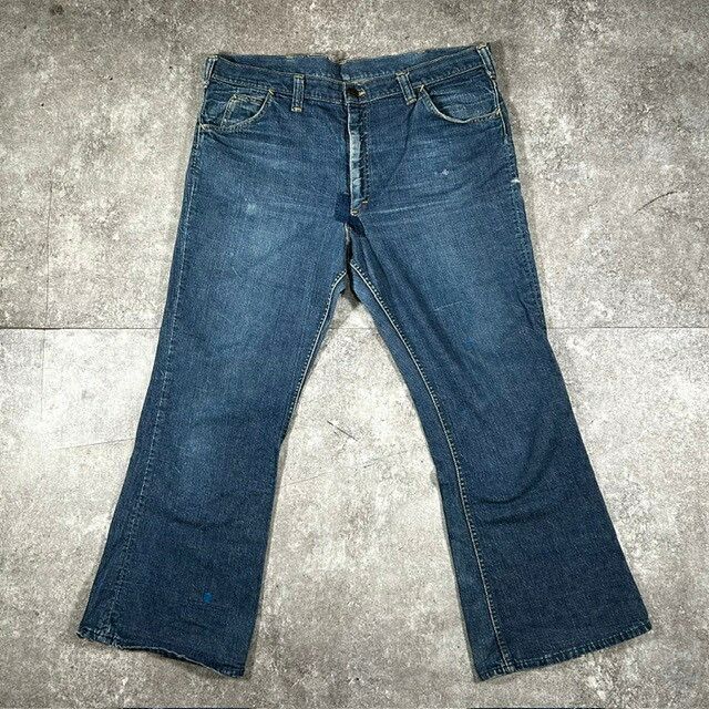 Lee Lee 70s Lee Leens 42TALON Flare Jeans Indigo Blue Size W42 