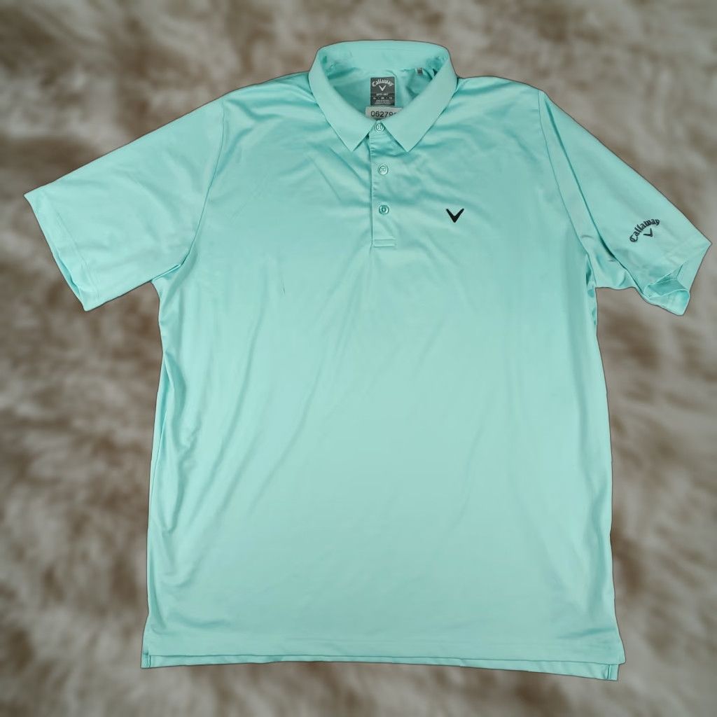 Callaway Callaway Polo Shirt Mens Size XL Turquoise Opti Dri Fit Golf Short Sleeve Size US XL / EU 56 / 4 - 1 Thumbnail