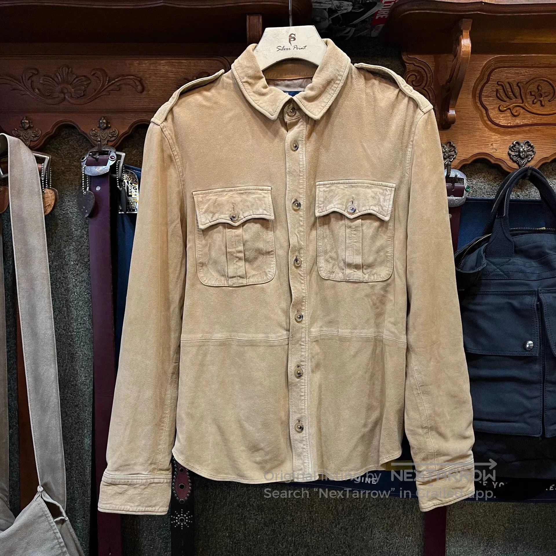 RRL Ralph Lauren Double RL Ralph Lauren Suede Shirt. Size US M / EU 48-50 / 2 - 1 Thumbnail