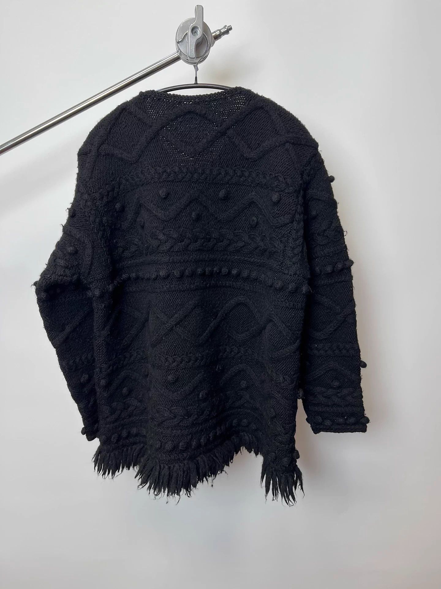 Issey Miyake Issey Miyake Vtg Wool Tassel Pom-Pom Cardigan Size M / US 6-8 / IT 42-44 - 6 Thumbnail