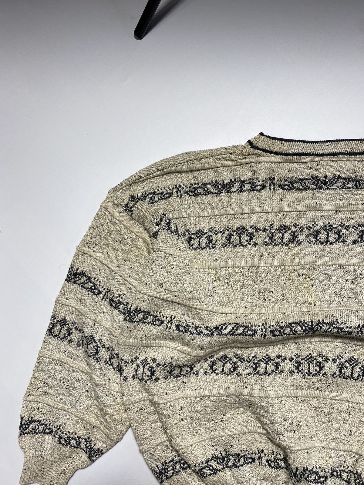 Vintage × Yves Saint Laurent 90s YSL texture Sweater Knitted Size US M / EU 48-50 / 2 - 11 Thumbnail