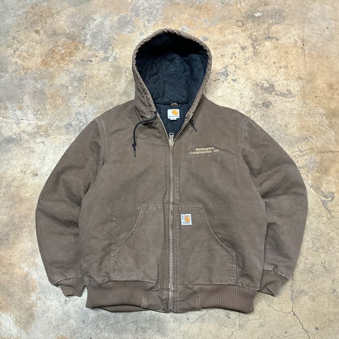 Vintage J140 Carhartt jacket brown | Grailed