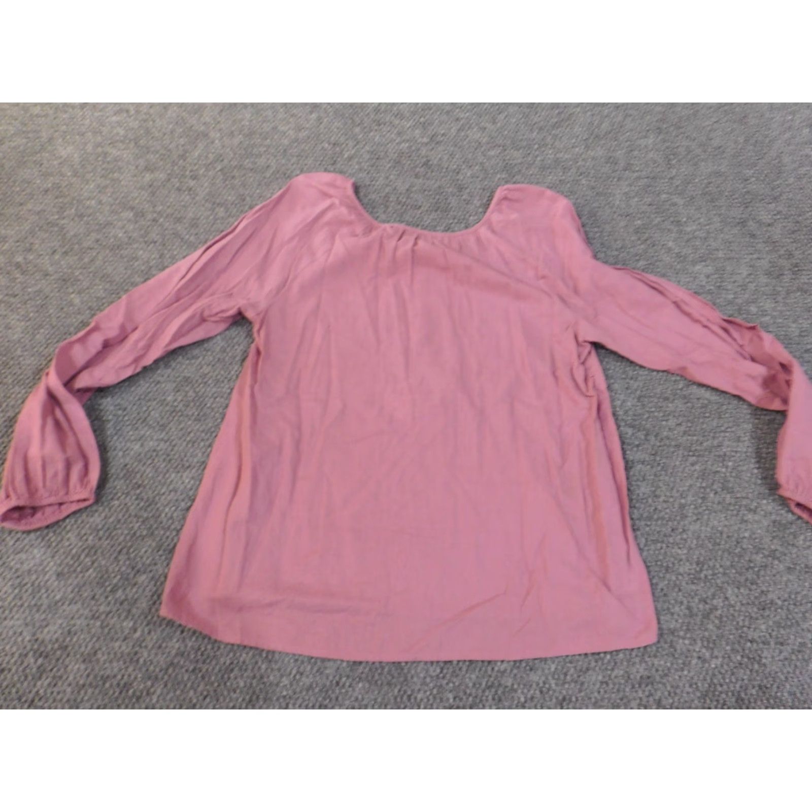 Ann Taylor Loft Ann Taylor Loft Purple Pullover Blouse Knit Polyester Henley Long Sleeve Women L Casual Basic Stretch Shirts Shirt Size L / US 10 / IT 46 - 5 Thumbnail