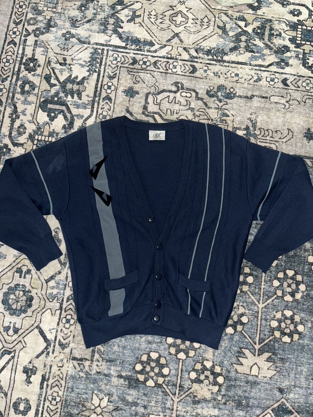 Other Blue embroidered cardigan Size US L / EU 52-54 / 3 - 1 Thumbnail