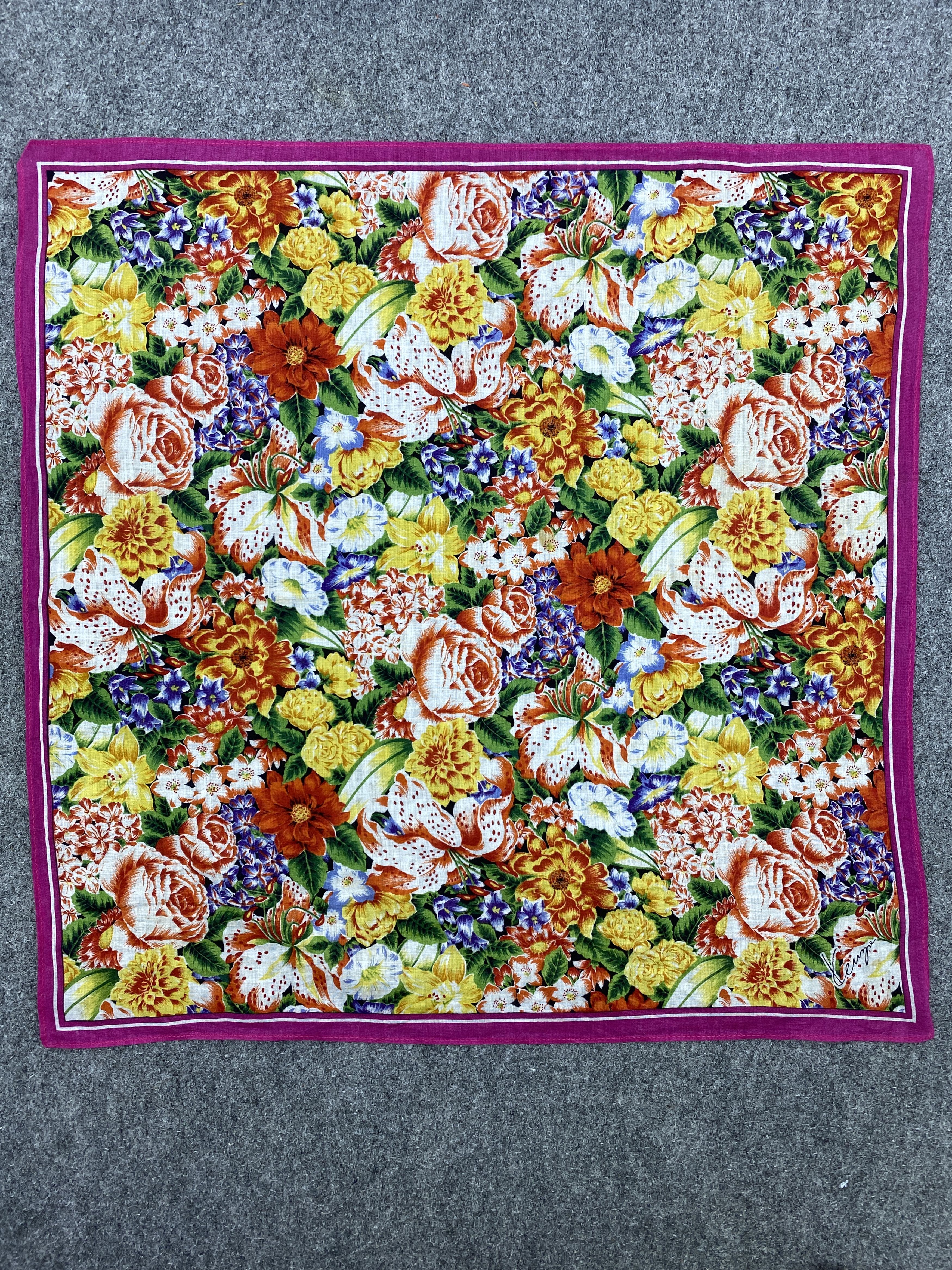 Kenzo Vintage Kenzo Handkerchief / Neckerchief HKC1024 Size ONE SIZE - 4 Thumbnail