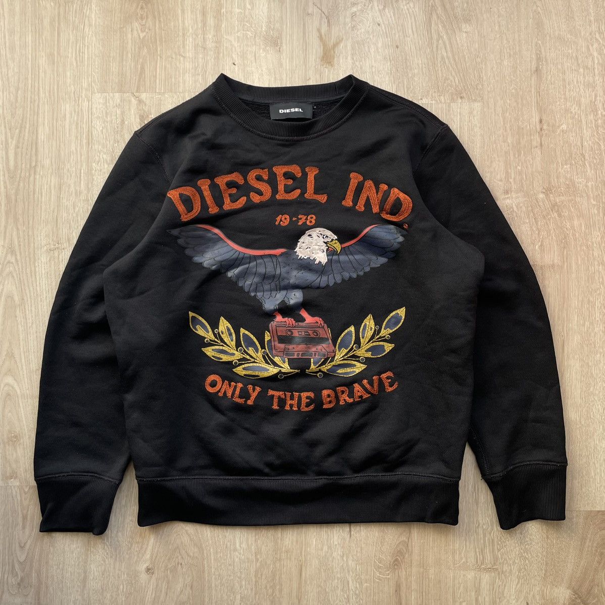 Diesel × Japanese Brand Diesel Vintage Sweatshirt Embroidered Logo Size US M / EU 48-50 / 2 - 1 Thumbnail