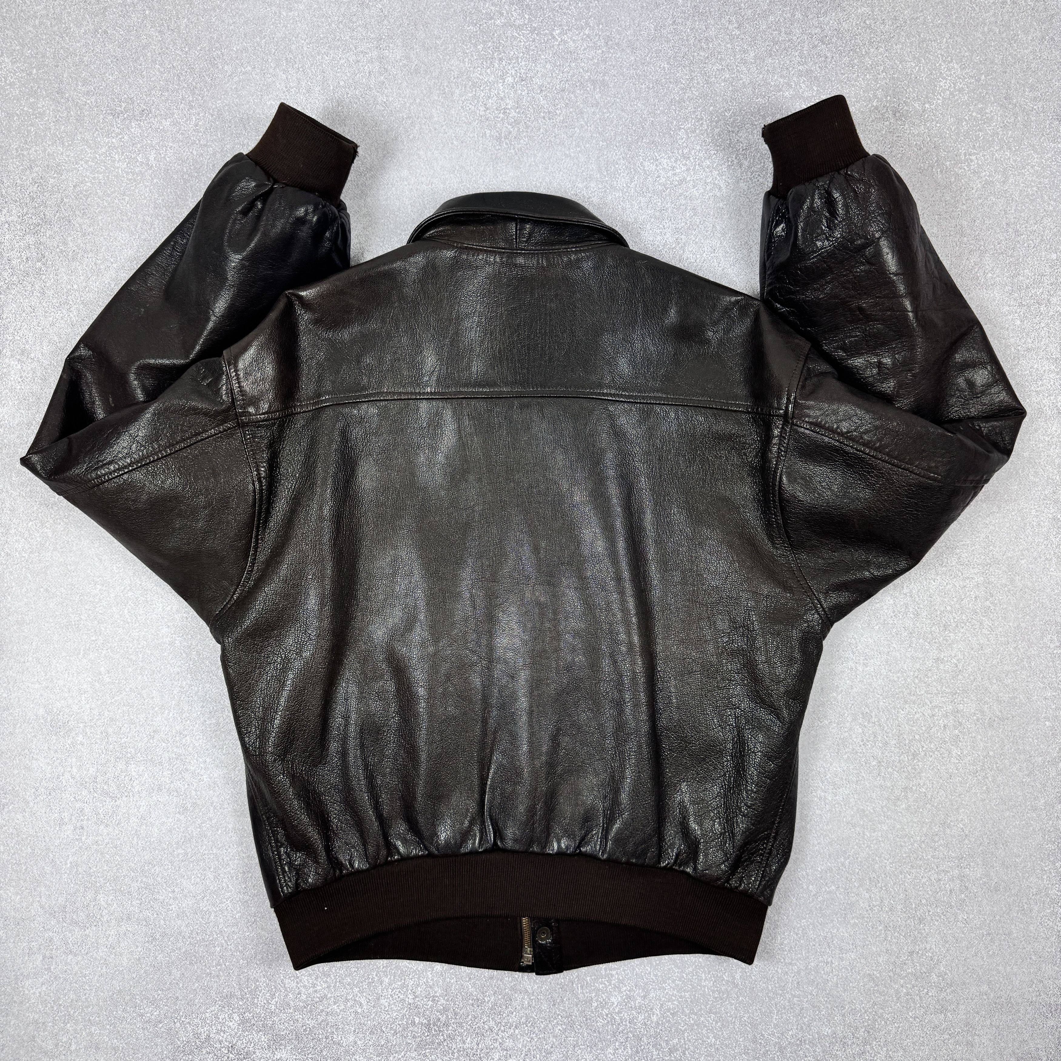 Aviator Nation × Chevignon VINTAGE CHEVIGNON AIRS AVIATOR FLYING LEATHER JACKET SIZE XL Size US XL / EU 56 / 4 - 2 Thumbnail