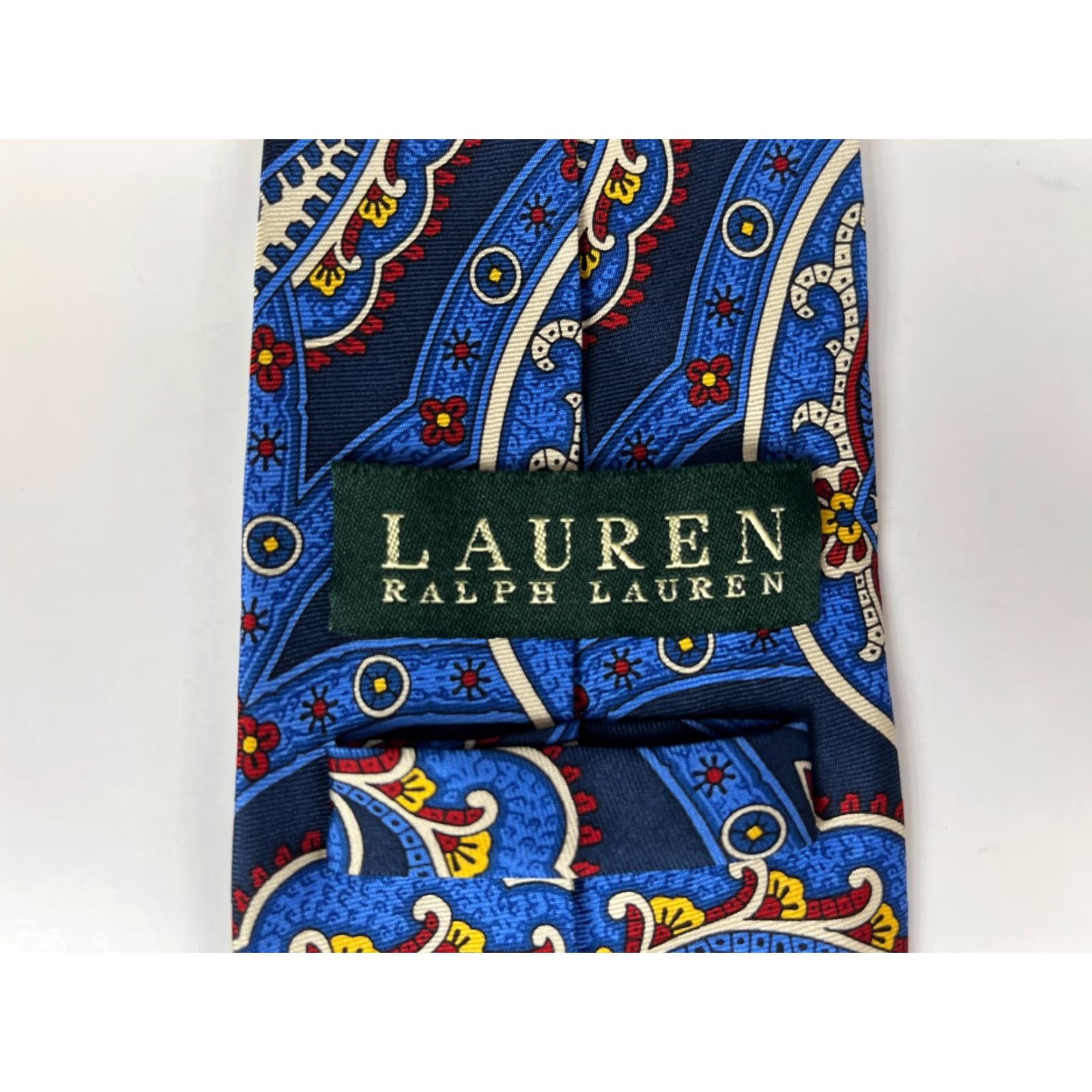 Ralph Lauren VINTAGE Men's Lauren Ralph Lauren Silk Tie Paisley Handmade Size ONE SIZE - 7 Thumbnail