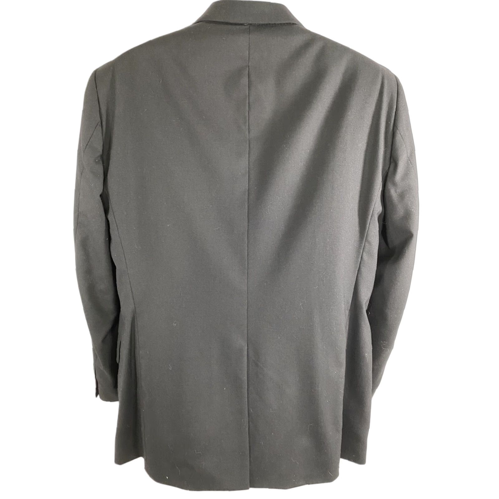 Lands' End VINTAGE Lands' End Blazer Black Wool 2 Button Single-Breasted Notch Lapel Mens 40R Size 40R - 1 Thumbnail