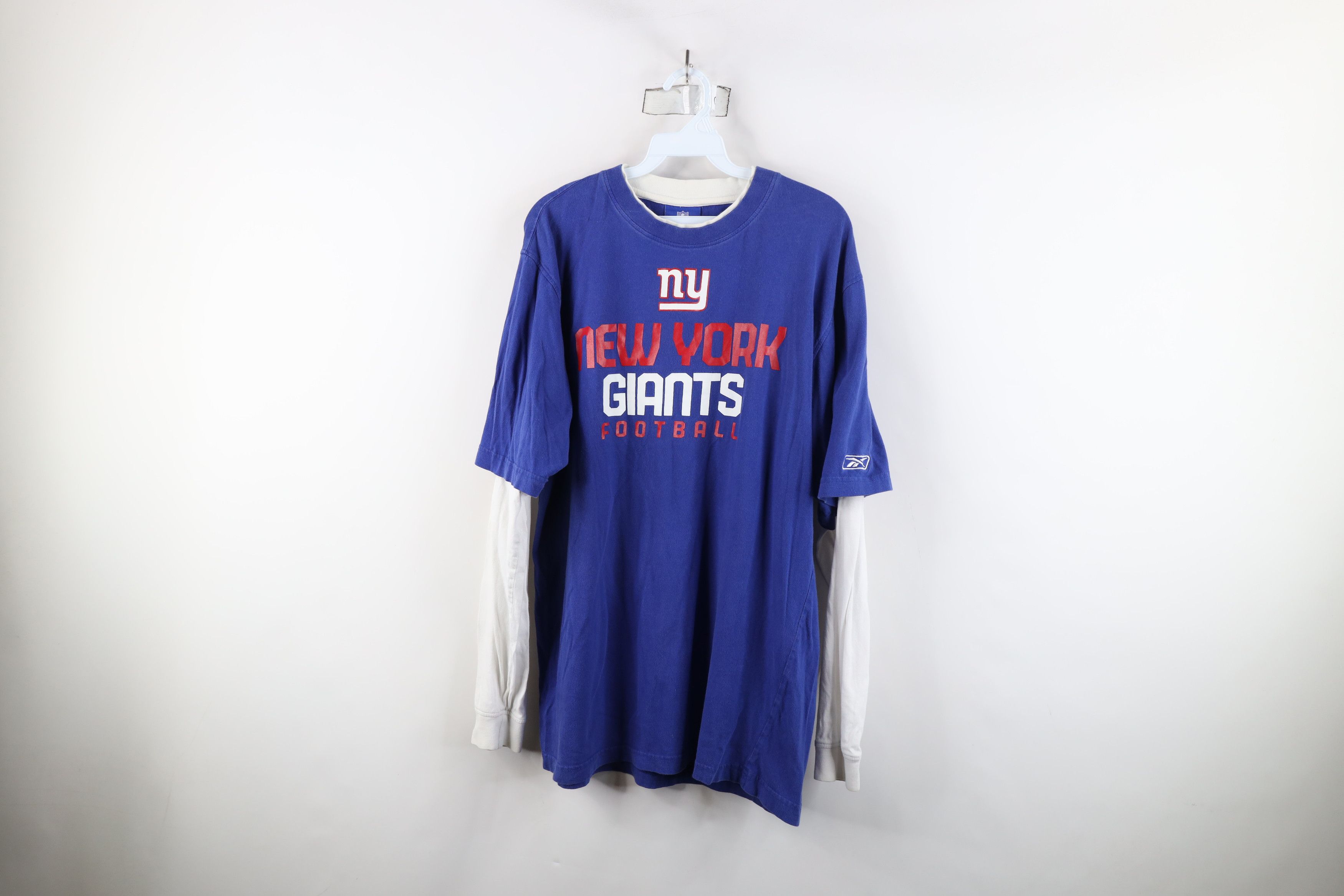 Reebok × Vintage Vintage Reebok Giants Football Layered Long Sleeve T-Shirt Size US M / EU 48-50 / 2 - 1 Thumbnail