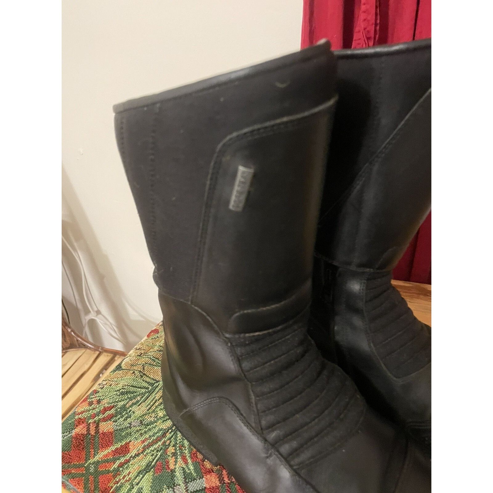 BMW BMX Leather Goretex Biker Boots Size 12.5 Size US 12.5 / EU 45-46 - 4 Thumbnail