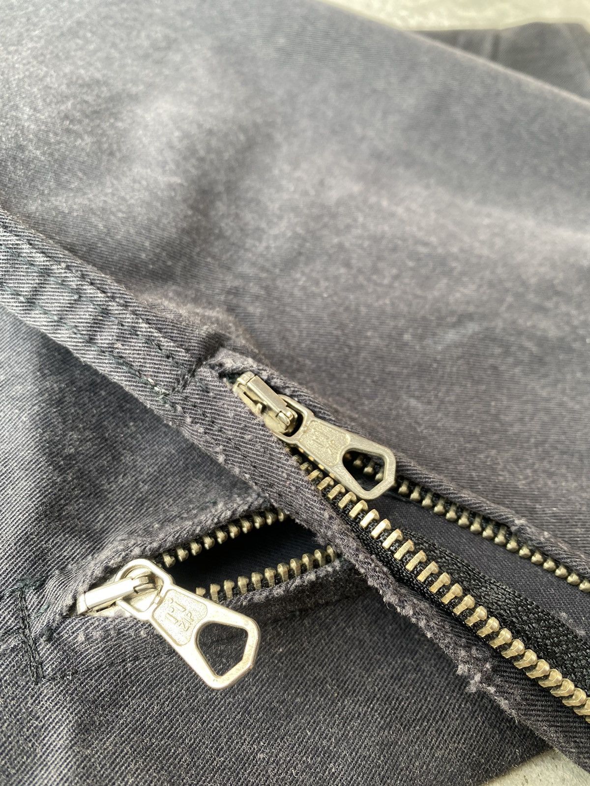 Japanese Brand Open Leg Multi Zipper Flare Pants (7 riri zipp) Size US 30 / EU 46 - 13 Thumbnail