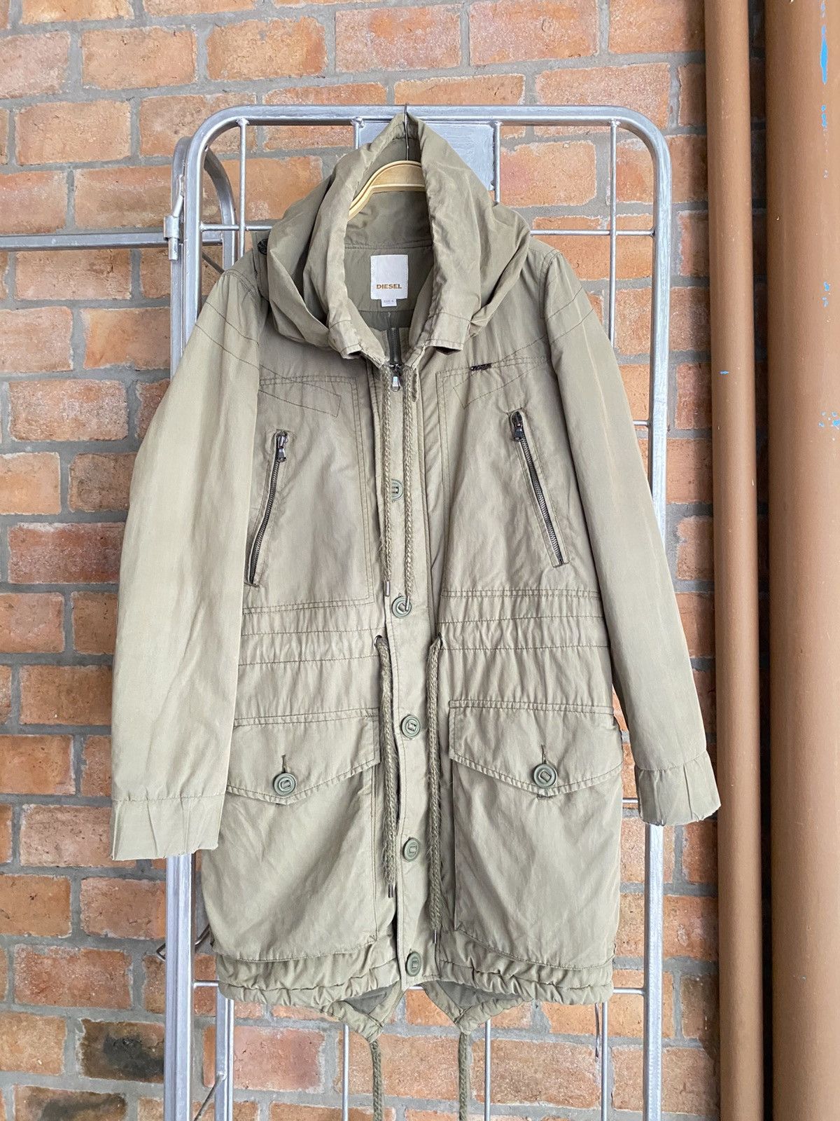 Diesel Diesel Khaki Parka Coat Size US S / EU 44-46 / 1 - 25 Thumbnail