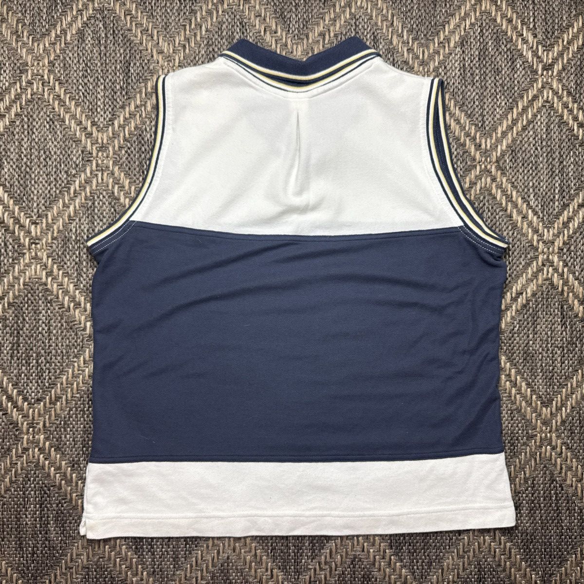 Nike Vtg 90s Nike Challenge Court Navy Women Short Sleeve Tank L Size L / US 10 / IT 46 - 4 Thumbnail