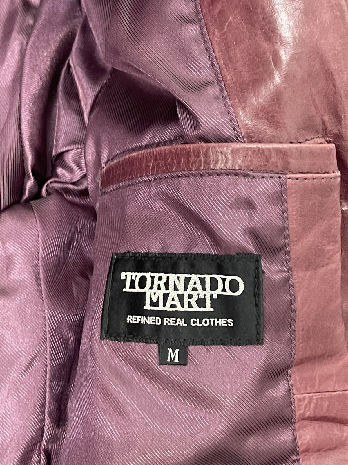 Tornado Mart Cow Hide Leather Jacket Tornado Mart Slim Dark Marroon 6🟩8 Size US M / EU 48-50 / 2 - 14 Thumbnail
