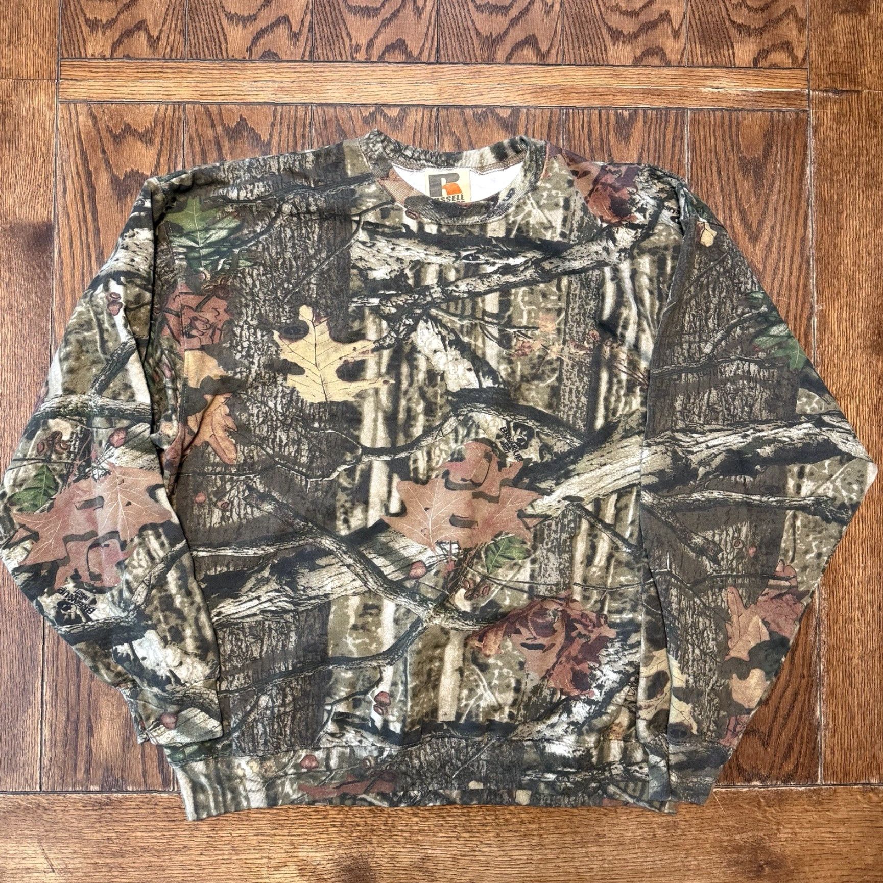 Realtree VINTAGE Russell Outdoors Real Tree Crewneck Sweatshirt Mens 2XL Break Up Size US XXL / EU 58 / 5 - 2 Thumbnail