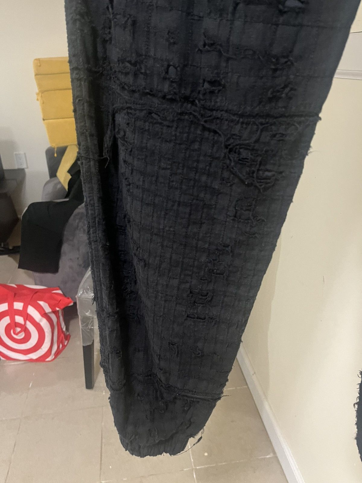Givenchy Givenchy Faded Black Cotton Distressed Trousers Sz L Size US 34 / EU 50 - 9 Thumbnail