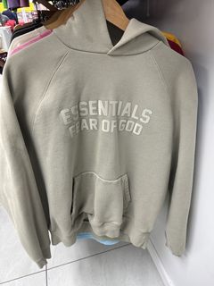 Fear Of God Essentials Hoodie Olive