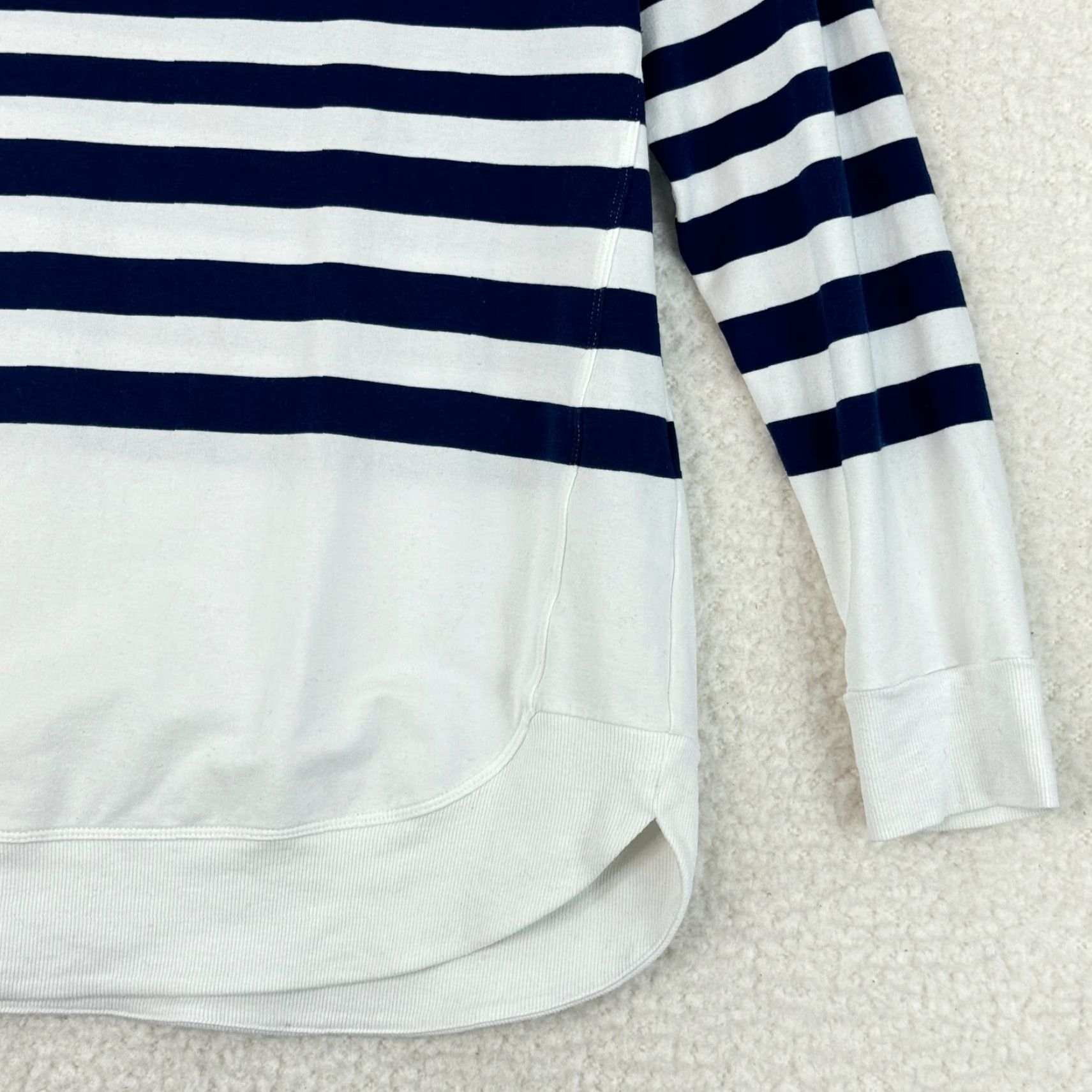 Vintage Chico's Zenergy Tunic Womens Size 8 Long Sleeve Pullover Striped White Casual Shirt Blouse Size M / US 6-8 / IT 42-44 - 3 Thumbnail