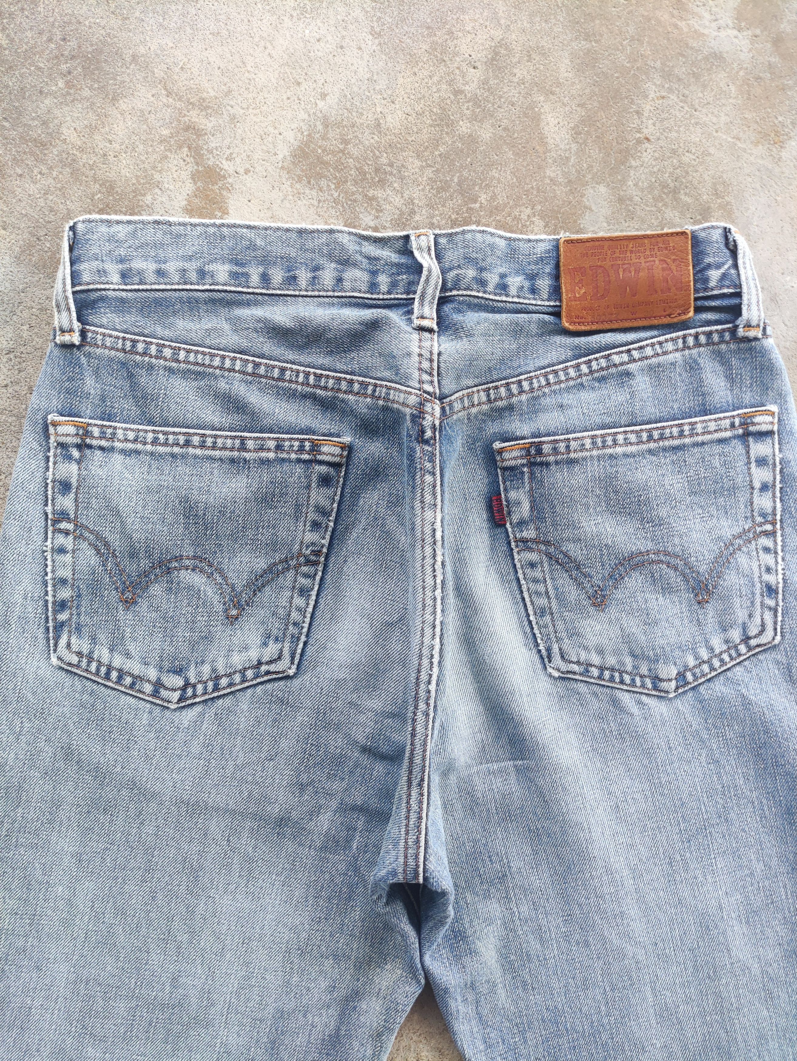 Edwin Vintage Edwin Brand Denim Buggy Distressed Faded Pants Size US 30 / EU 46 - 10 Thumbnail