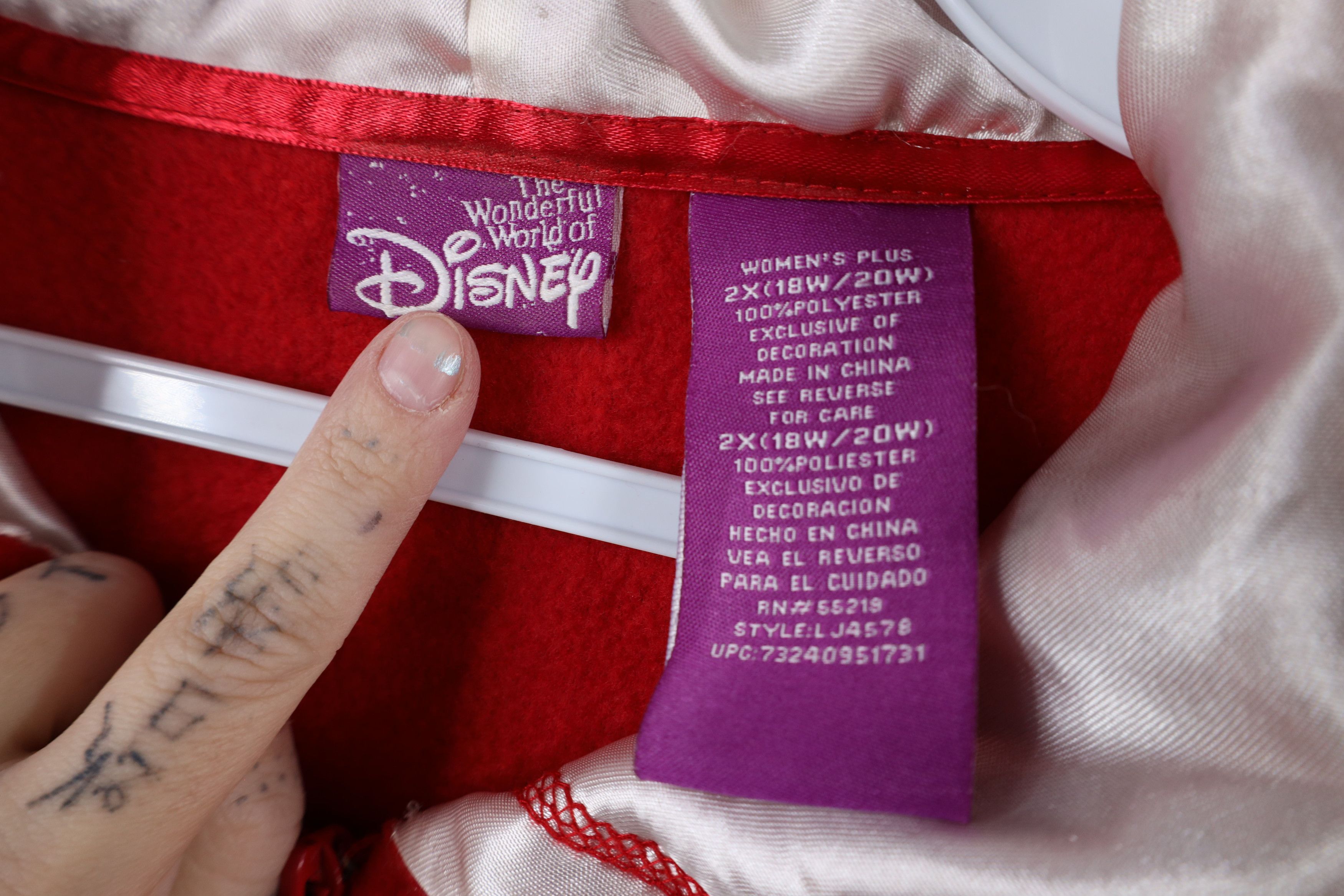 Disney × Vintage Vintage 90s Disney Winnie the Pooh Half Zip Fleece Hoodie Size XXL / US 16-18 / IT 52-54 - 9 Thumbnail