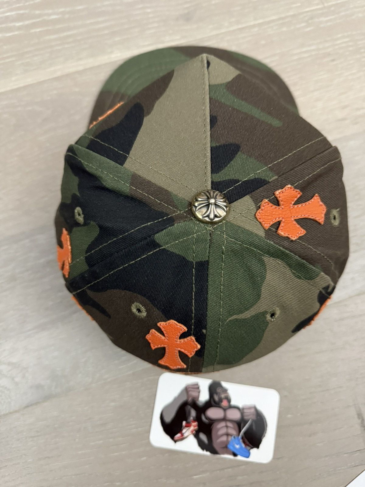 Chrome Hearts Chrome Hearts Cross Patch Hat Camo Orange Size ONE SIZE - 4 Thumbnail