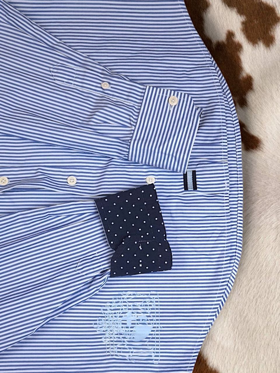 Polo Ralph Lauren Shirt Button Up La Martin Polo White Blue Horse Big Logo Size US M / EU 48-50 / 2 - 6 Thumbnail