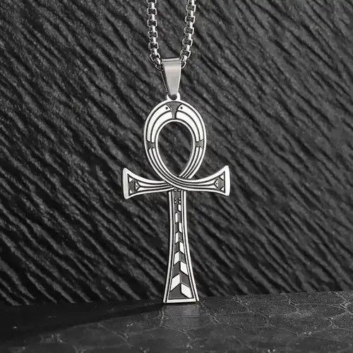 Jewelry Egypt Ankh Cross Key of Life Pendant Necklace Size ONE SIZE - 2 Thumbnail