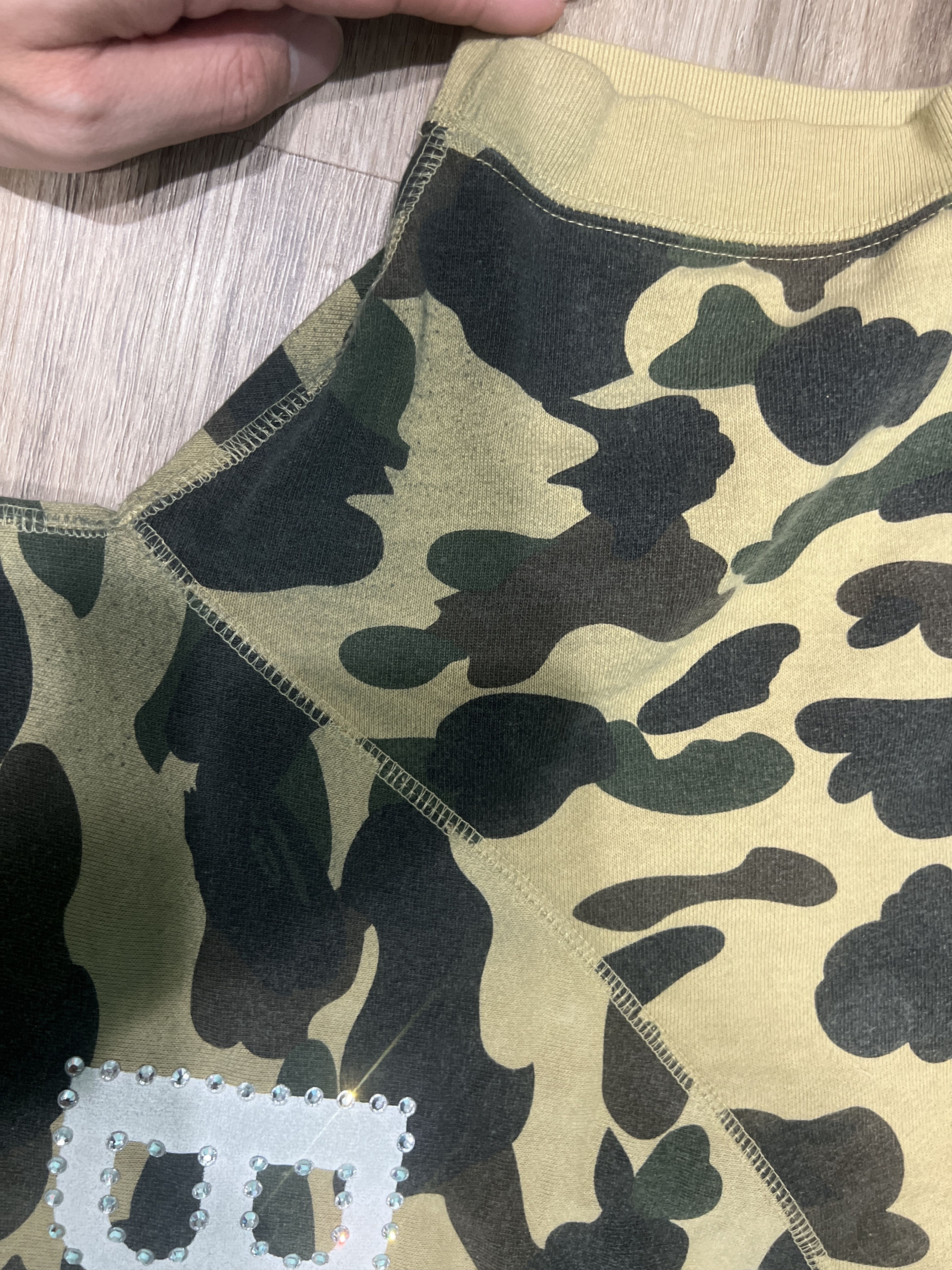 Bape Bathing Ape Bape Swarovski Crystal Camo Sweater Shirt Size US M / EU 48-50 / 2 - 4 Thumbnail